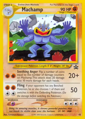 Machamp Pokémon Wizards Black Star Promos #43