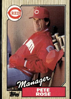 Pete Rose 1987 Topps Baseball #393