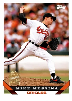 Mike Mussina 1993 Topps Baseball Florida Marlins Inaugural #710