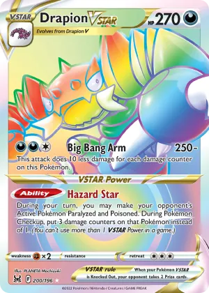 Drapion VSTAR Pokémon Lost Origin #200 Holo