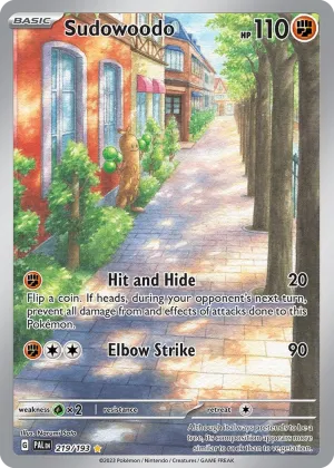 Sudowoodo Pokémon Paldea Evolved #219 Holo