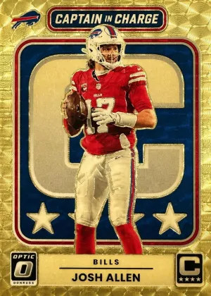 Josh Allen 2025 Donruss Optic Captain In Charge Football Gold Vinyl #3