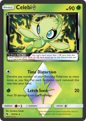 Celebi ◇ Pokémon Lost Thunder #19 Holo