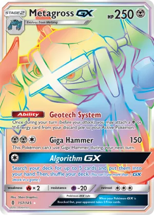 Metagross-GX Pokémon Guardians Rising #157 Holo