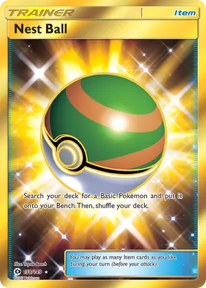 Nest Ball Pokémon Sun & Moon #158 Holo