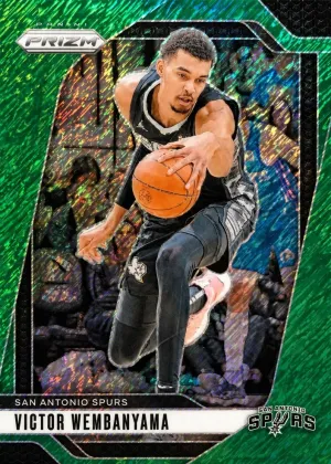 Victor Wembanyama 2024 Panini Prizm Basketball Green Shimmer FOTL #172