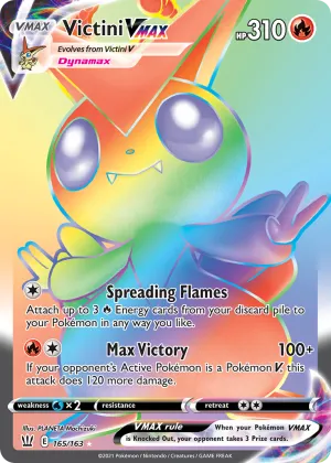 Victini VMAX Pokémon Battle Styles #165 Holo