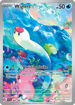 Wiglett Pokémon Scarlet & Violet #206 Holo