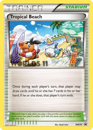 Tropical Beach Pokémon BW Black Star Promos #BW28