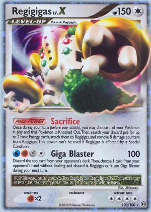 Regigigas LV.X Pokémon Stormfront #100 Holo