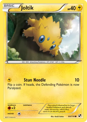 Joltik Pokémon Black & White #44 Reverse Holo