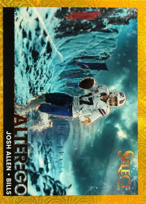 Josh Allen 2025 Panini Select Alter Ego Football Gold #9
