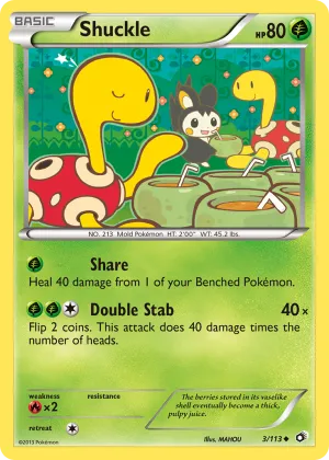 Shuckle Pokémon Legendary Treasures #3 Reverse Holo