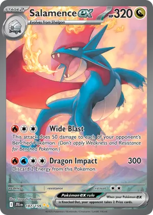 Salamence ex Pokémon Journey Together #187 Holo