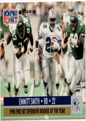 Emmitt Smith 1990 Pro Set Offensive ROY Football #800