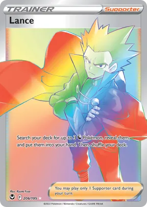 Lance Pokémon Silver Tempest #206 Holo