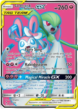 Gardevoir & Sylveon-GX Pokémon Unbroken Bonds #204 Holo