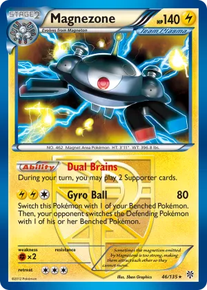 Magnezone Pokémon Plasma Storm #46 Reverse Holo