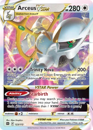 Arceus VSTAR Pokémon Brilliant Stars #123 Holo