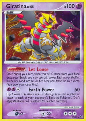 Giratina Pokémon Platinum #9 Holo