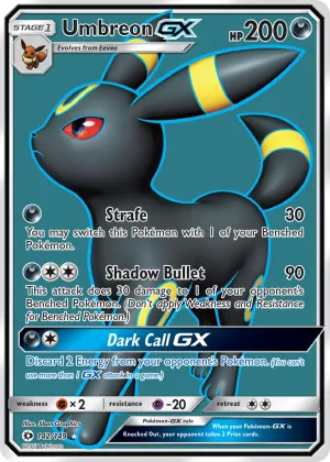 Umbreon-GX Pokémon Sun & Moon #142 Holo