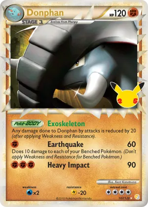 Donphan Pokémon Celebrations: Classic Collection #107 Holo