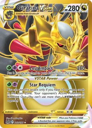 Giratina VSTAR Pokémon Lost Origin #212 Holo