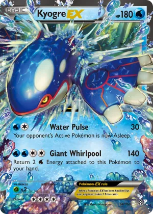 Kyogre-EX Pokémon Primal Clash #54 Holo