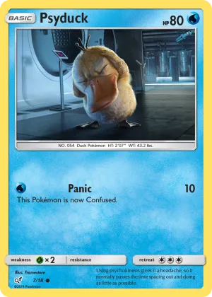 Psyduck Pokémon Detective Pikachu #7 Holo
