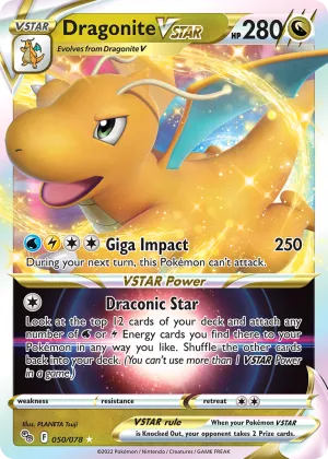 Dragonite VSTAR Pokémon Pokémon GO #50 Holo
