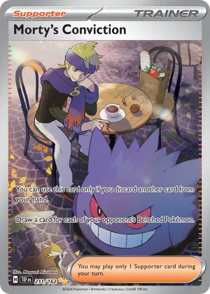 Morty's Conviction Pokémon Temporal Forces #211 Holo