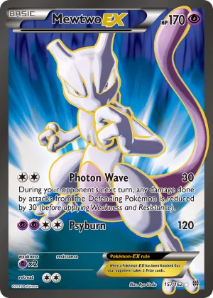 Mewtwo-EX Pokémon BREAKthrough #157 Holo