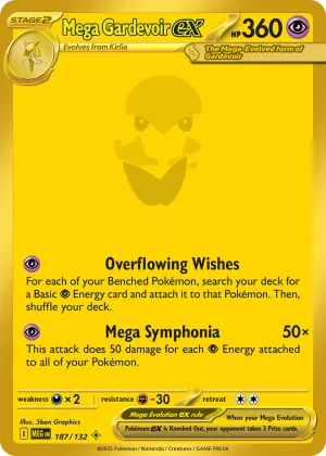 Mega Gardevoir ex Pokémon Mega Evolution #187 Holo