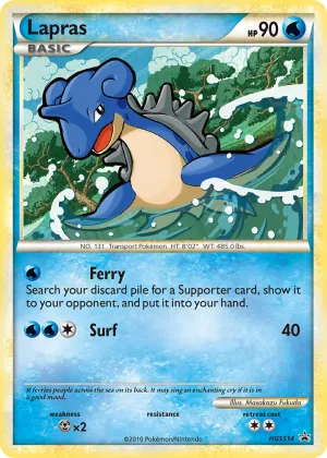 Lapras Pokémon HGSS Black Star Promos #HGSS14 Holo