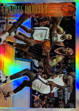 Charles Barkley 1996 Topps Chrome Basketball Refractor #179
