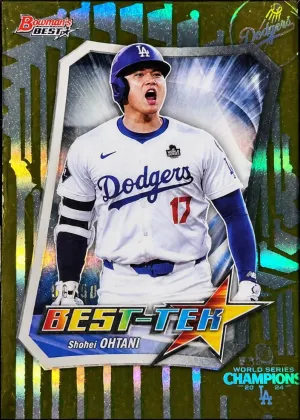 Shohei Ohtani 2025 Bowman's Best Tek Baseball Gold #BT-28
