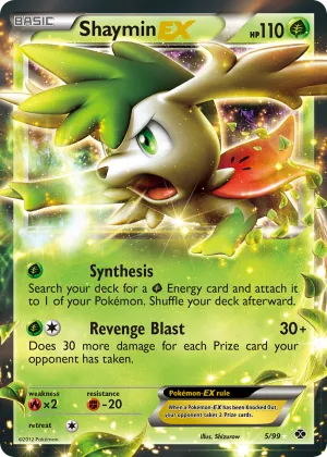 Shaymin-EX Pokémon Next Destinies #5 Holo