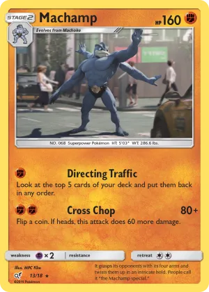 Machamp Pokémon Detective Pikachu #13 Holo