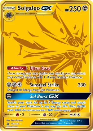 Solgaleo-GX Pokémon Ultra Prism #173 Holo