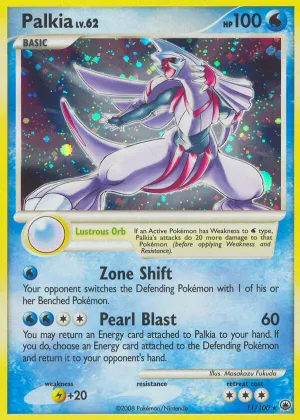 Palkia Pokémon Majestic Dawn #11 Holo