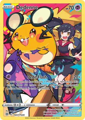 Dedenne Pokémon Brilliant Stars Trainer Gallery #TG07 Holo