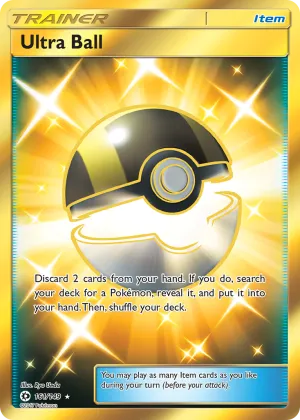 Ultra Ball Pokémon Sun & Moon #161 Holo