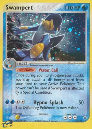 Swampert Pokémon Ruby & Sapphire #13 Reverse Holo