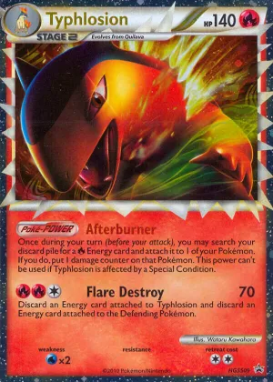 Typhlosion Pokémon HGSS Black Star Promos #HGSS09 Holo