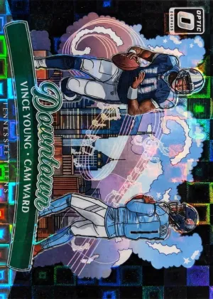 Cam Ward / Vince Young 2025 Donruss Optic Downtown Duos Football Black Pandora #2
