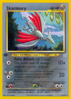 Skarmory Pokémon Neo Revelation #23 1st Edition