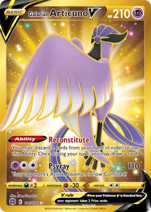 Galarian Articuno V Pokémon Brilliant Stars #181 Holo
