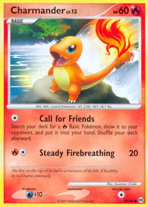Charmander Pokémon Arceus #59 Reverse Holo