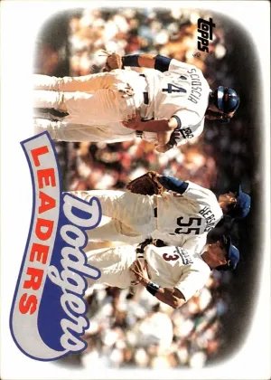 Dodgers Leaders 1989 Topps Baseball #669