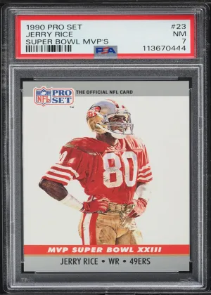 Jerry Rice 1990 Pro Set Super Bowl MVP Collectibles Football #23